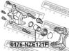 FEBEST 0176-NZE121F Piston, brake caliper